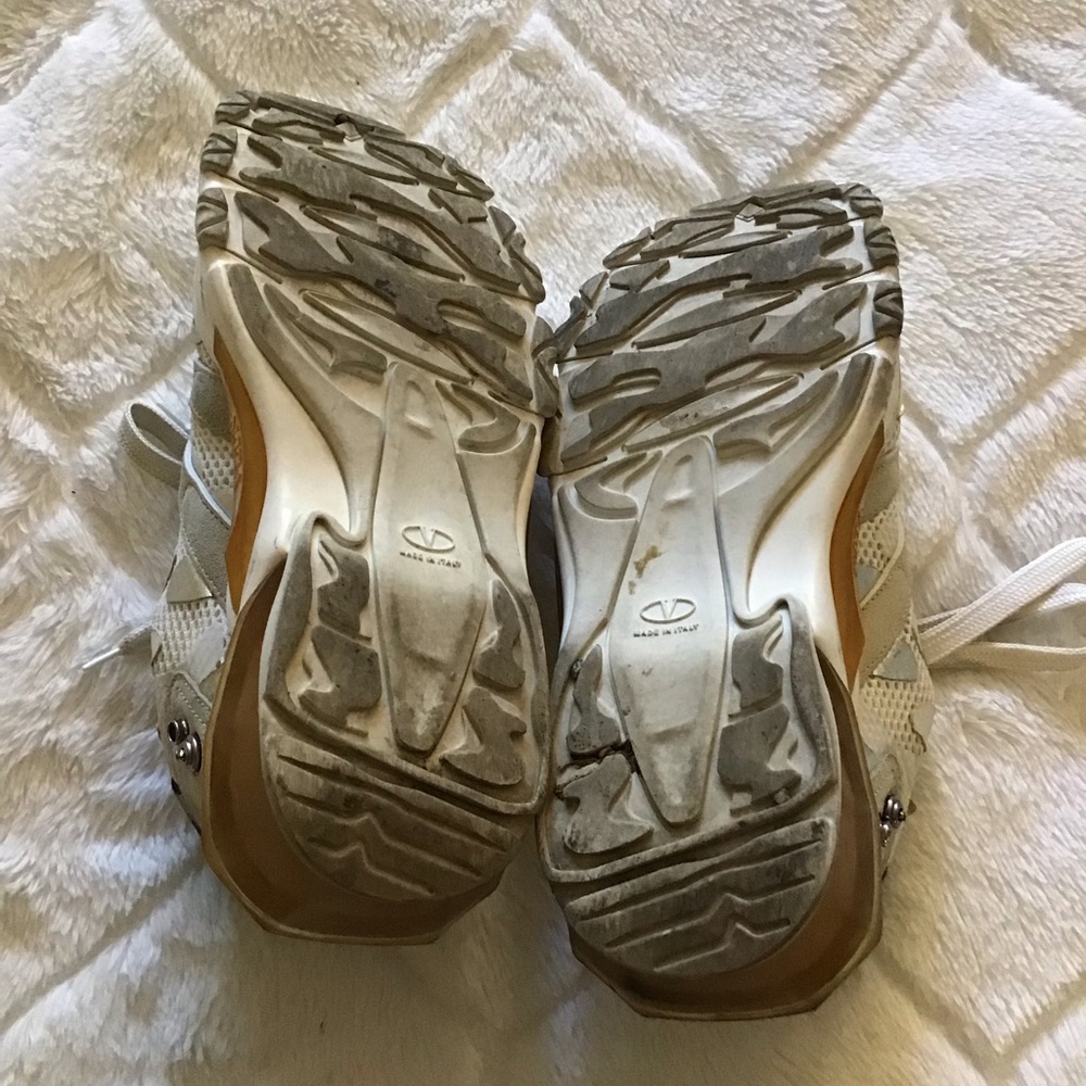 Valentino Garavani White and Silver Sneakers Modern Elegance - Picture 5 of 7
